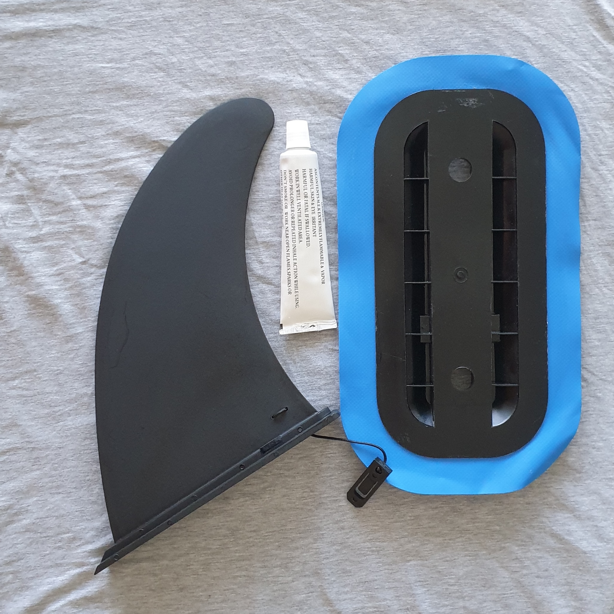 Slide in Fin box including Fin and Adhesive to glue on SUP Board infla -  SUPer-Reparatur