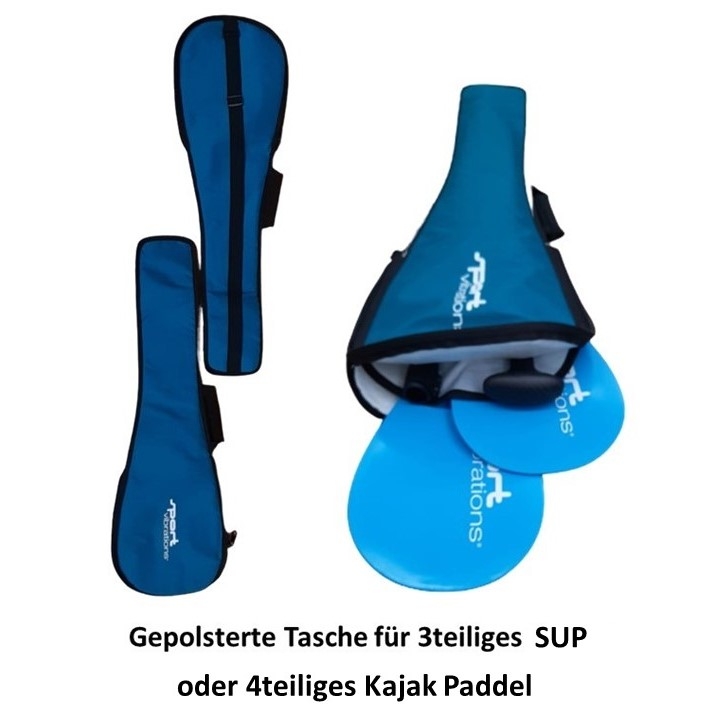 Sport Vibrations Paddle-quality-Bag for 3 or 4 part paddles