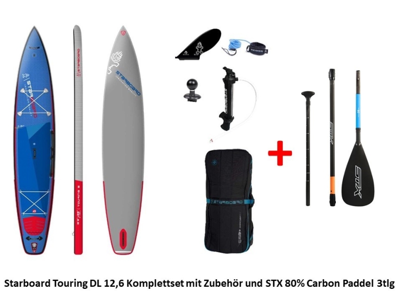 Starboard 12,6 x 30 Touring M DELUXE SC SUP with 80%Carbonpaddel Complete Set 2022