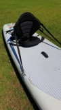 Assembling of the attachment for a kayak seat at SUP including 4 D-rings