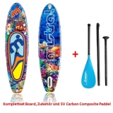 Mistral coral 10,5 SUP board inflatable incl Carbon Composite Paddle Set 2022
