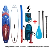 Sport Vibrations 11,5 Windsurf Touring SUP Board inflatable incl Carbon Composite Paddle