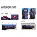 Mistral Boardbag Tasche mit Rollen für i-SUP Standup Paddelboard